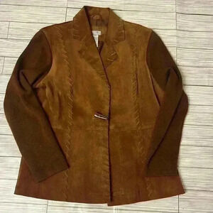 Vintage Southwestern Suede Leather Blazer